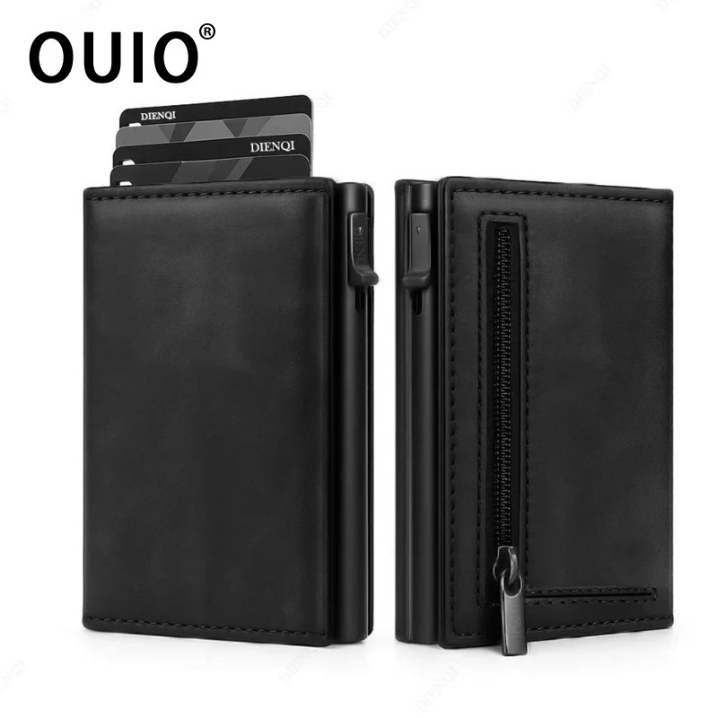 Card Case Minimalist - OUIO Rfid 신용 카드 소지자 지갑