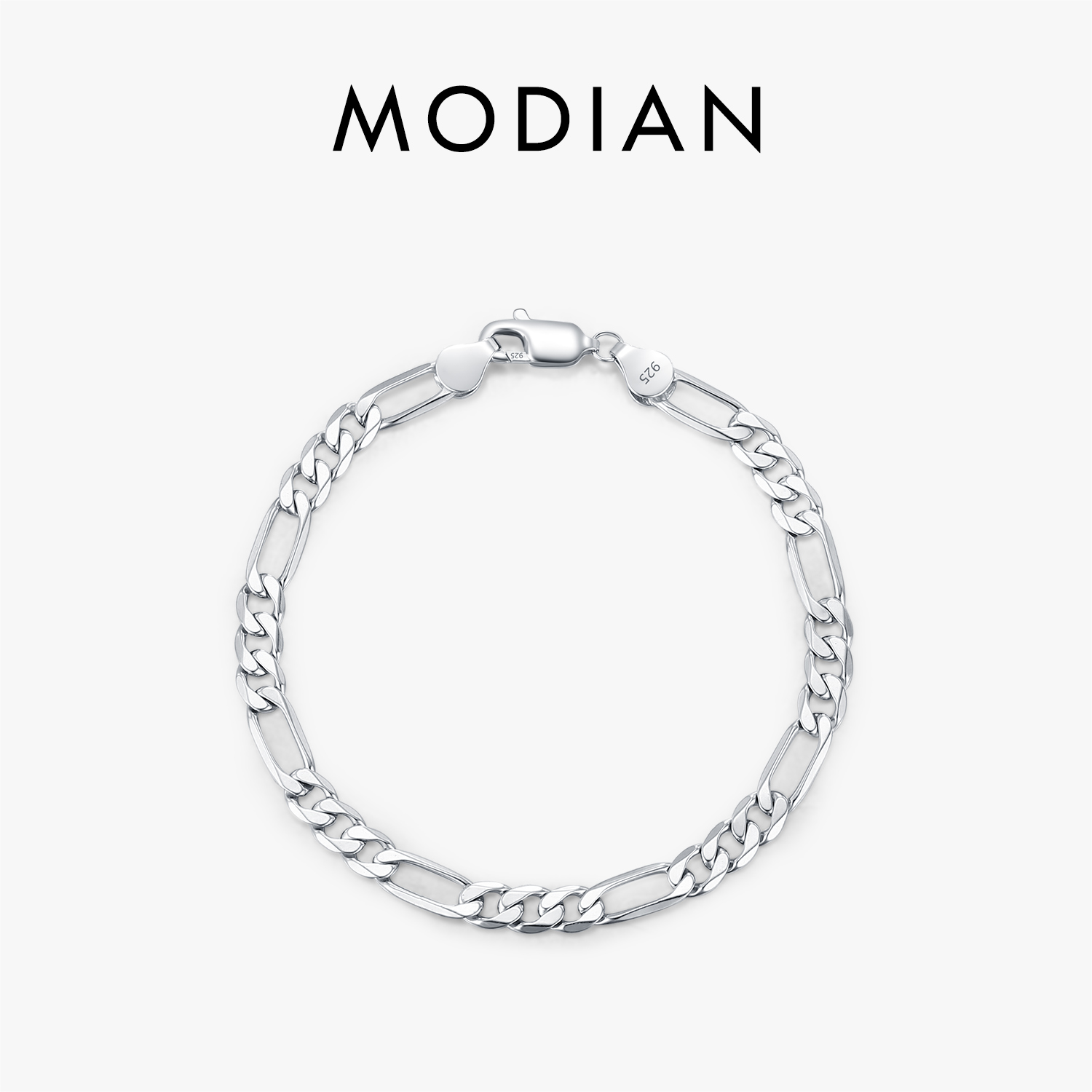 Men Accessories Chain And Bracelet - MODIAN 925 스털링 실버 3가지 사이즈