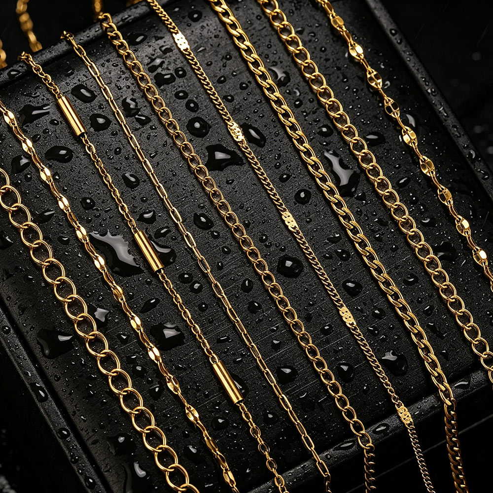 Men Accessories Chain And Bracelet - 2미터 스테인리스 스틸 립스 NK 롱