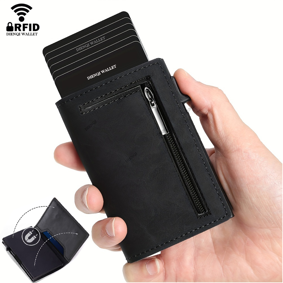 Card Case Minimalist - 럭셔리 브랜드 RFID 신용 카드 홀더