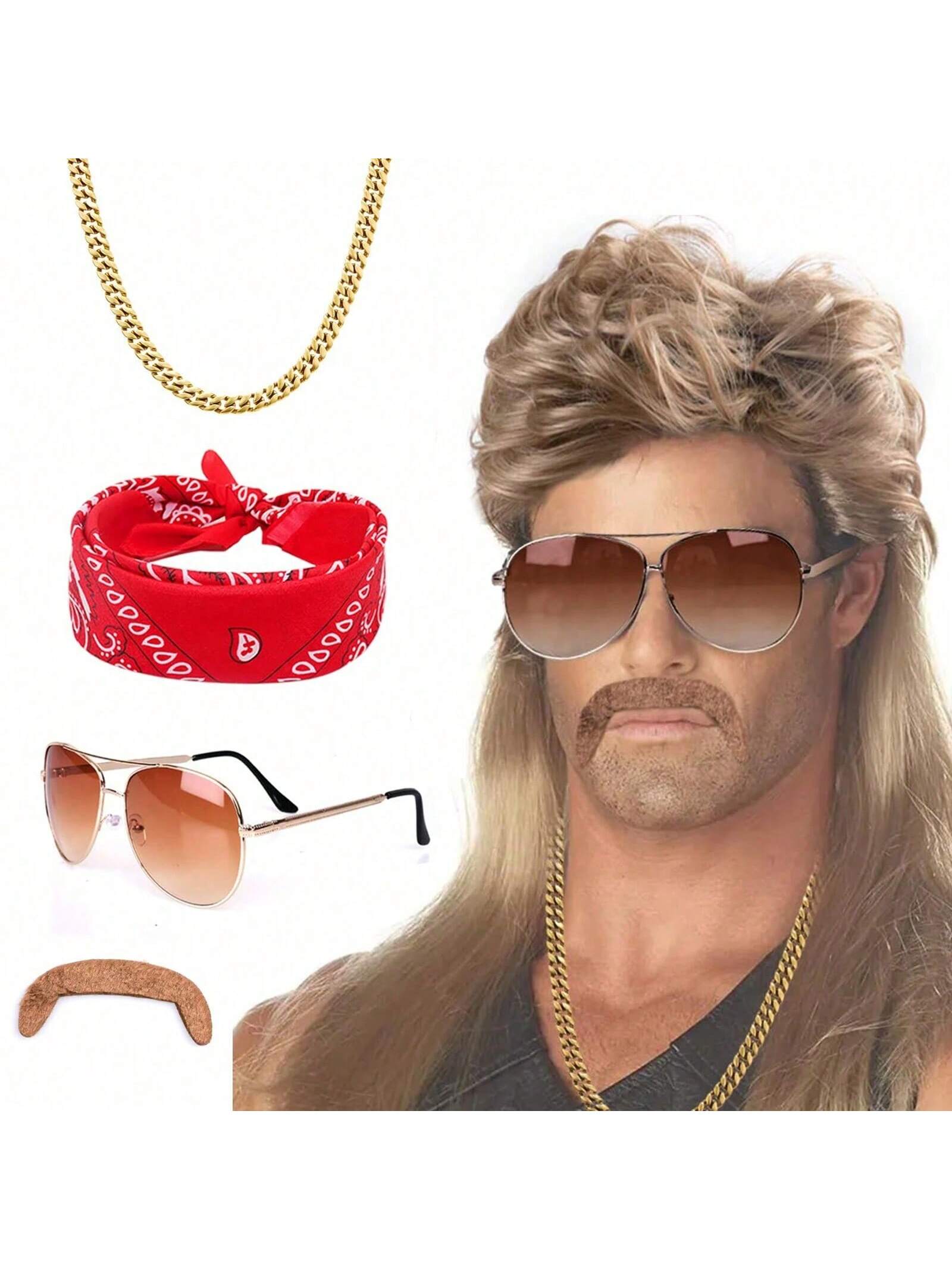 Men'S Accessories In The 90S - Mullet Wig 80s 90s 복장 액세서리