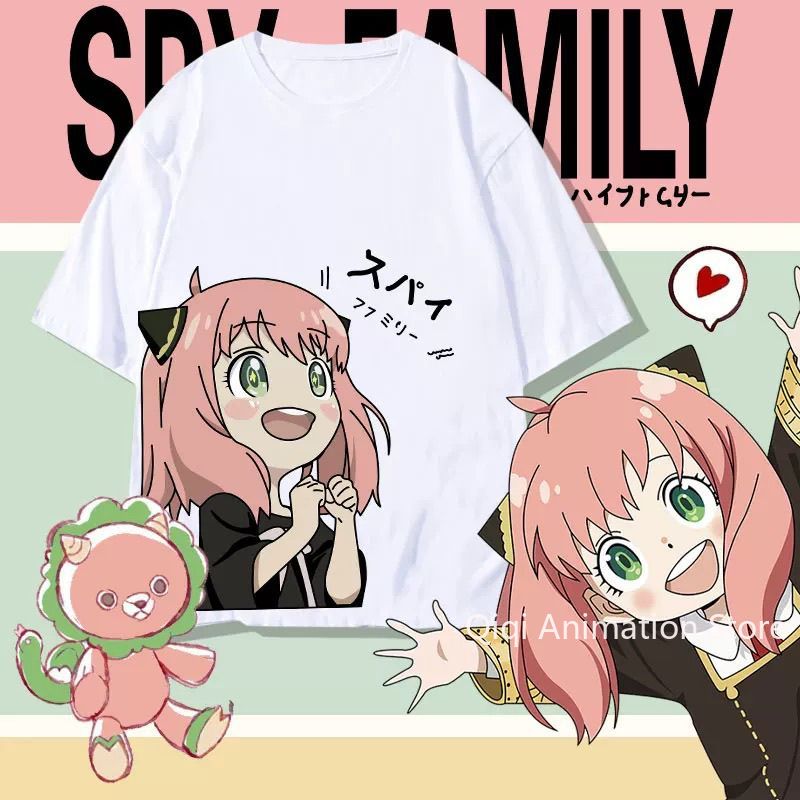Men Accessories To Gift - SPY×FAMILY Anime Anya Forger 주변기기 반팔