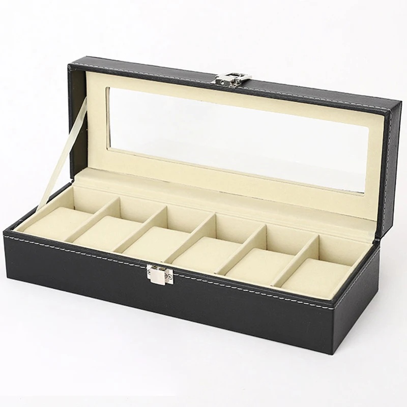 PU 가죽 시계 보관함 6/12 슬롯 시계 진열 케이스 - Men Accessories Organiser 리뷰 및 가격