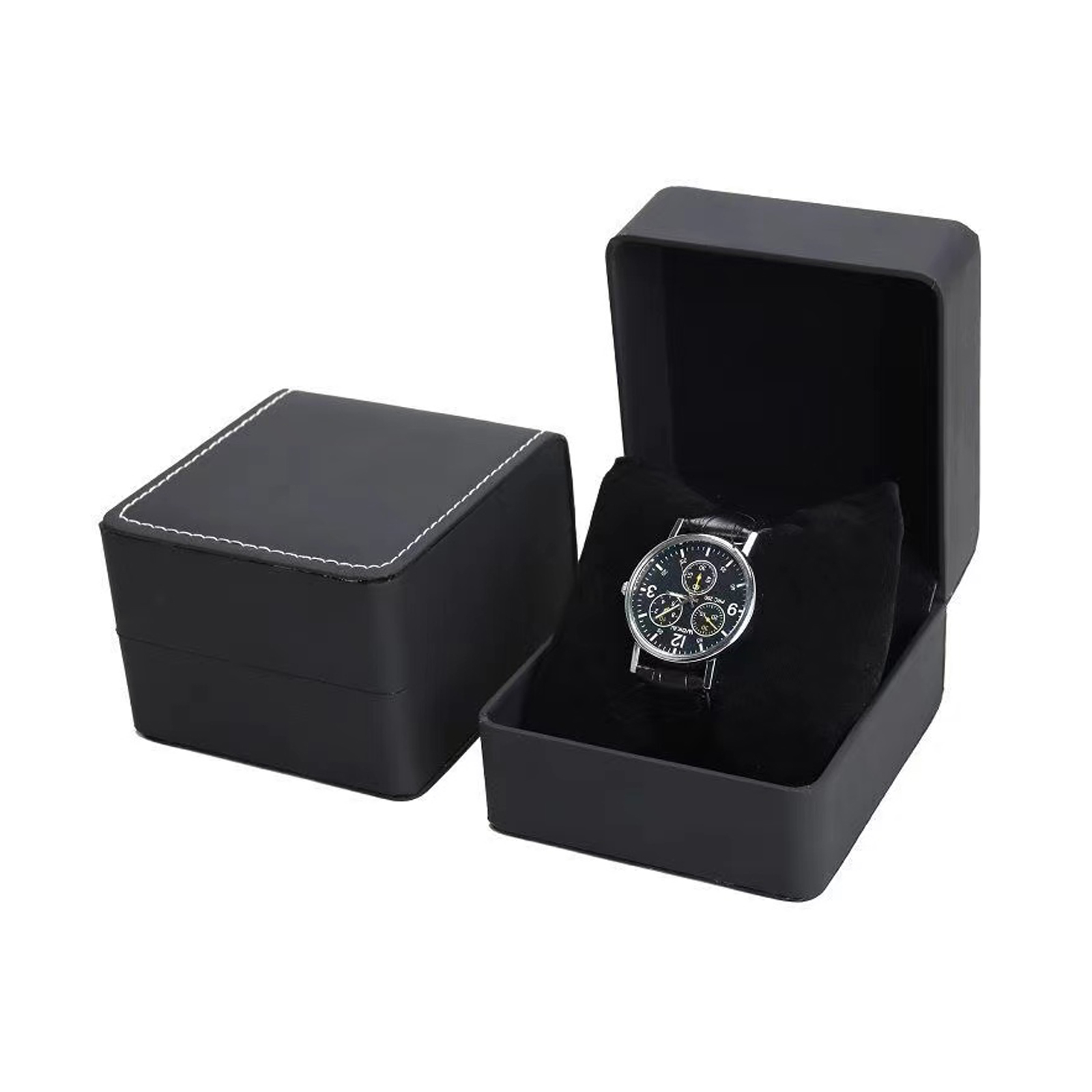 Lnofxas 블랙 싱글 시계 선물 상자 베개 PU 가 - Men Accessories Organiser 리뷰 및 가격