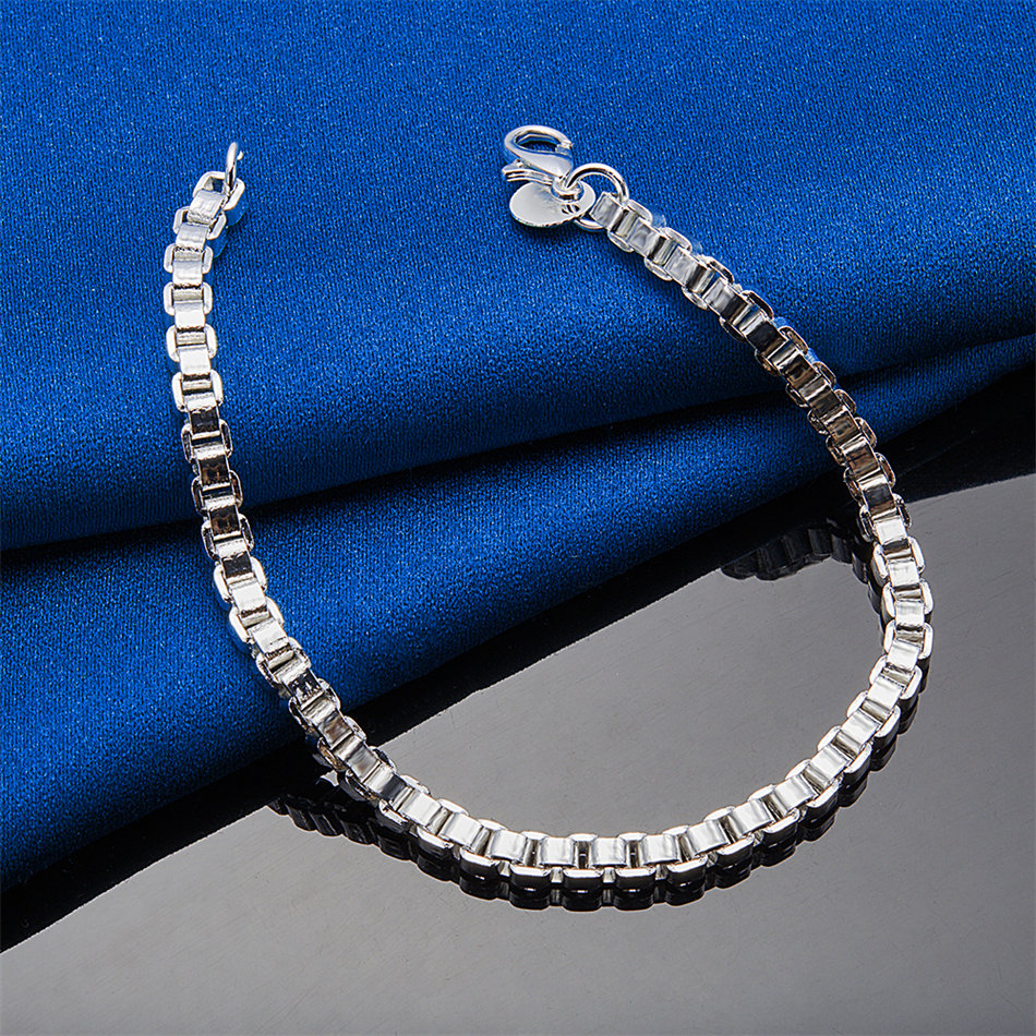 남성과 여성을 위한 925 스털링 실버 8인치 절묘한  - Men Accessories Chain And Bracelet 리뷰 및 가격