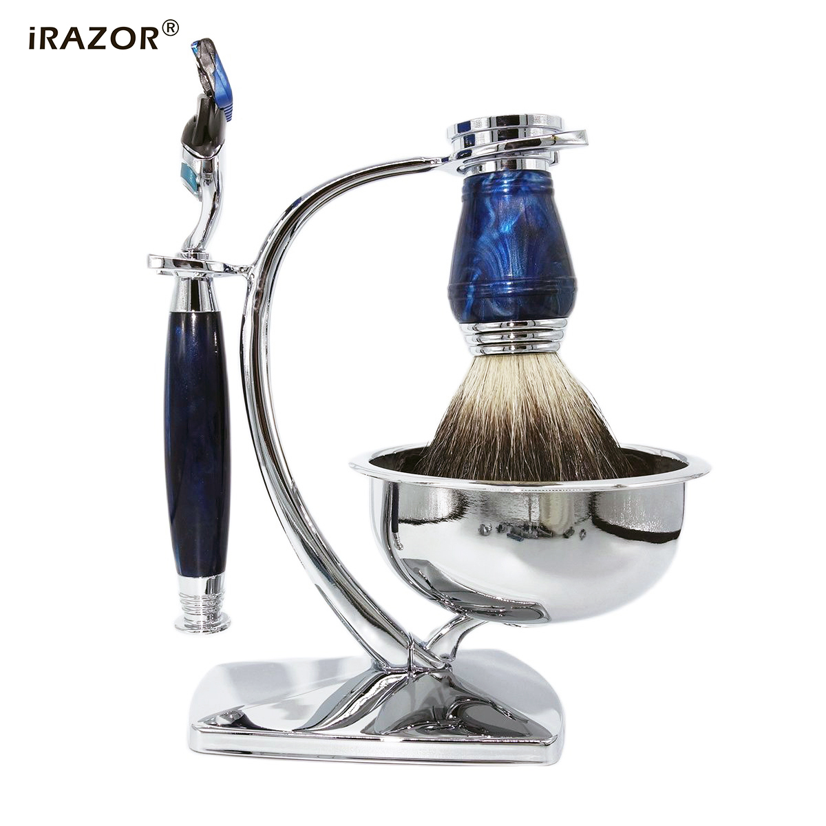 IRAZOR Royalblue 퓨전 안전 면도기 키트, - Men Accessories Combo Gift 리뷰 및 가격