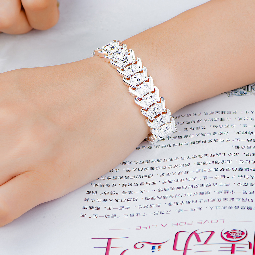 고귀한 925 스털링 실버 패션 시계 스트랩 팔찌 고품 - Men Accessories Chain And Bracelet 리뷰 및 가격