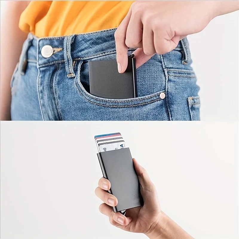 스마트 지갑 카드 소지자 금속 얇은 슬림 남성 여성 지 - Card Case Minimalist 리뷰 및 가격
