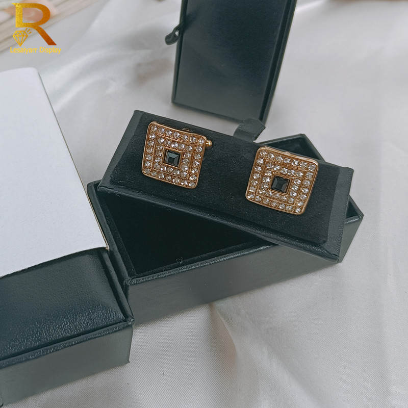 1pc 품질 망 커프스 단추 패키지 관 블랙 가죽 커프 - Men Accessories Organiser 리뷰 및 가격
