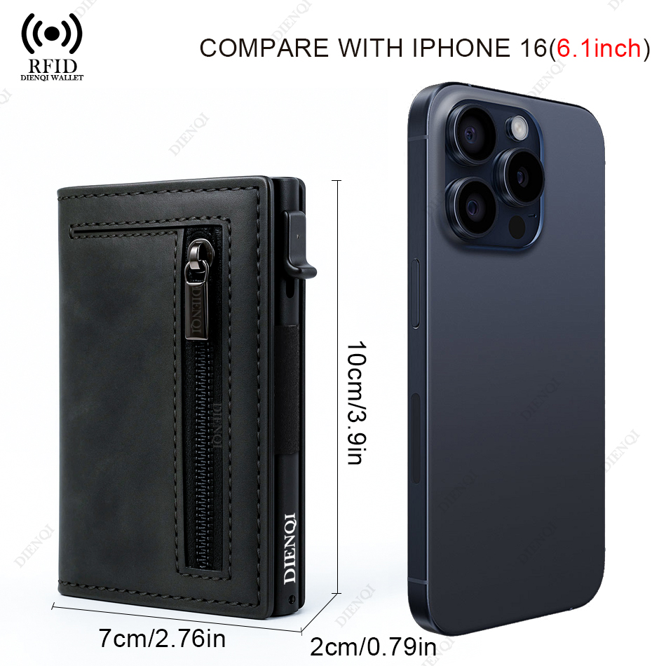 럭셔리 브랜드 RFID 신용 카드 홀더 지갑 남성용 명 - Card Case Minimalist 리뷰 및 가격