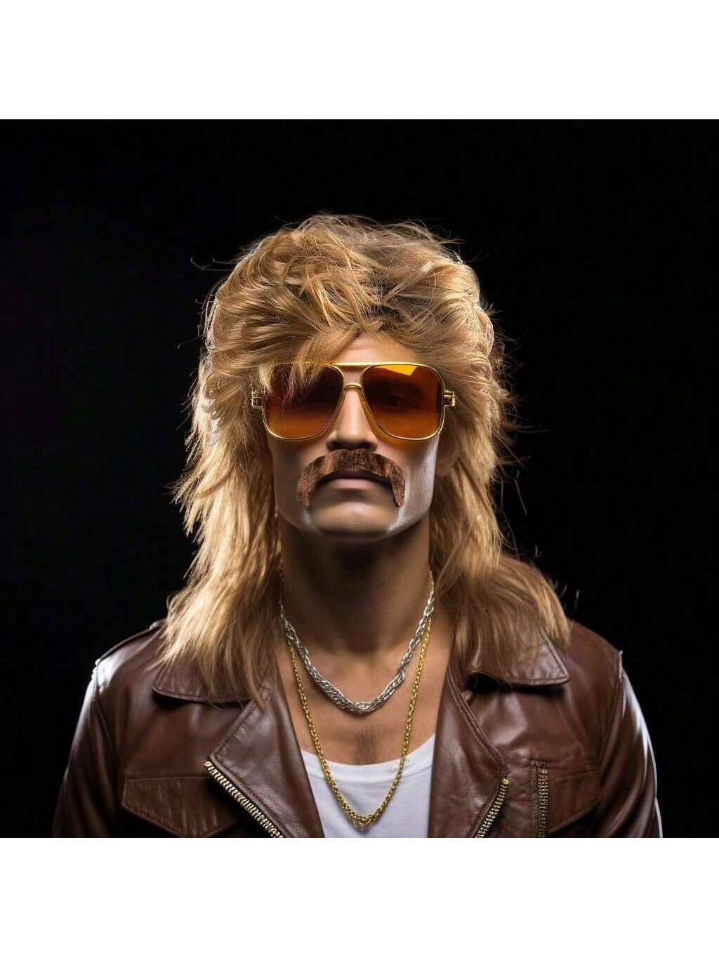 Mullet Wig 80s 90s 복장 액세서리 남성, - Men'S Accessories In The 90S 리뷰 및 가격