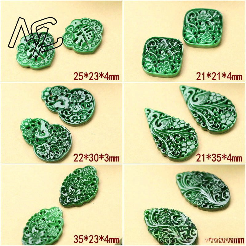 2pcs DIY 천연 드라이 그린 에메랄드 할로우 아웃 - Men Accessories To Gift 리뷰 및 가격