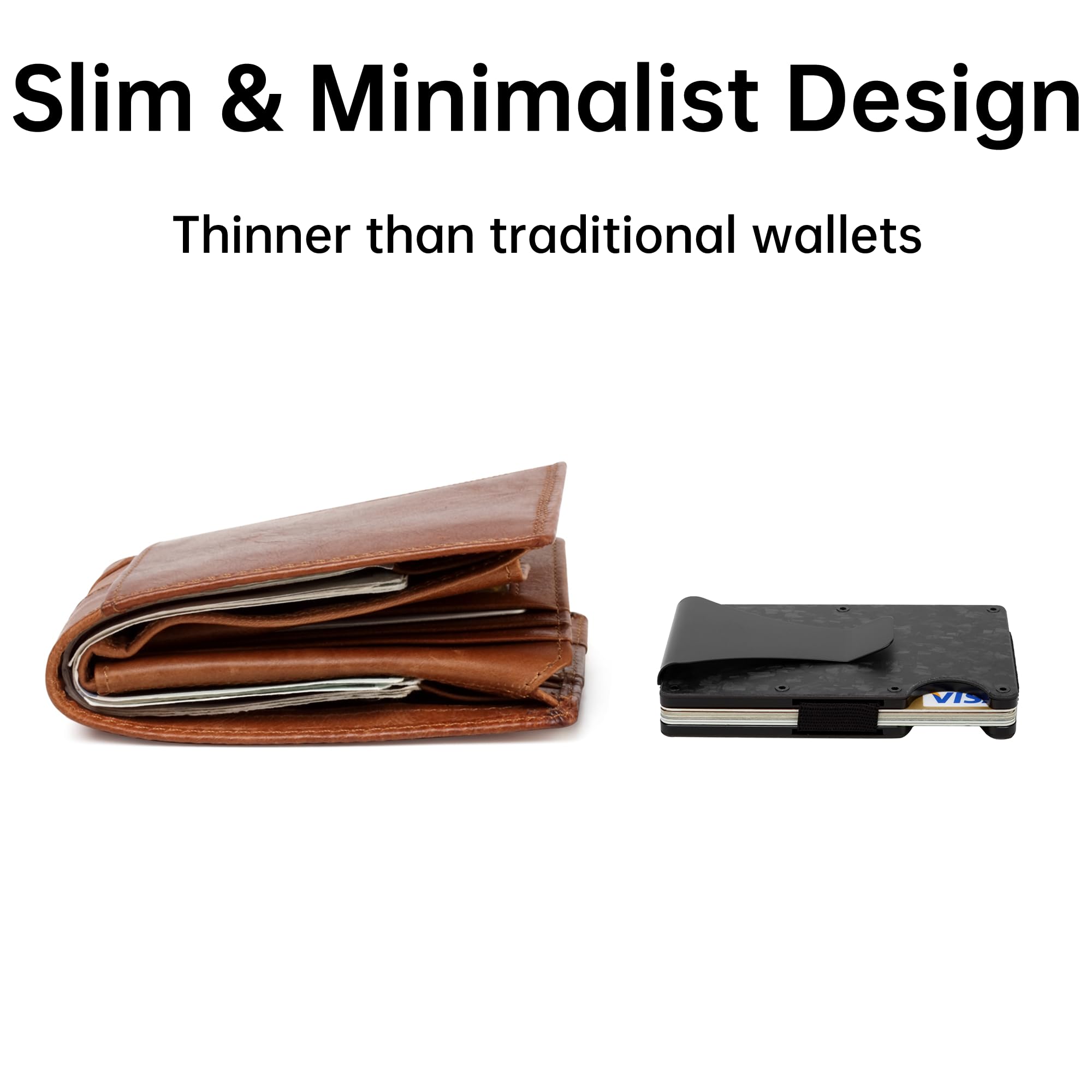 탄소 섬유 지갑, 금속 머니 클립 지갑, 남성용 미니멀 - Card Case Minimalist 리뷰 및 가격