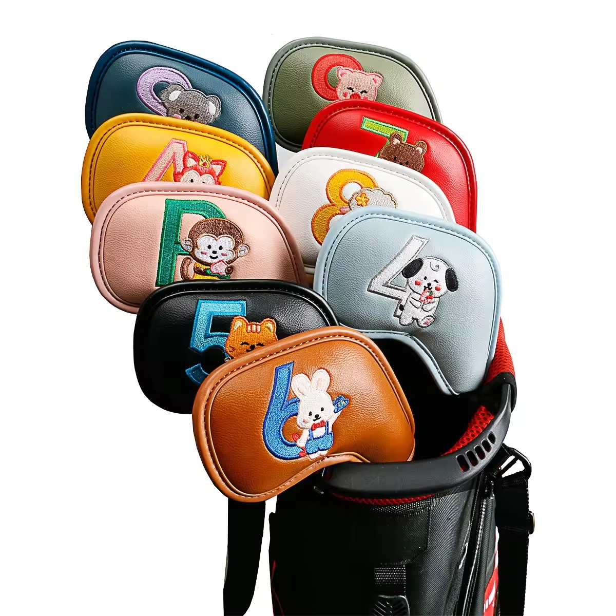 9Pcs 귀여운 만화 동물 골프 아이언 헤드 커버, P - Men Accessories To Gift 리뷰 및 가격