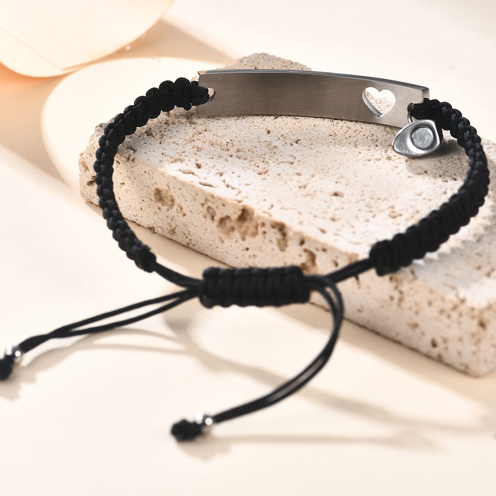 사용자 정의 스테인레스 스틸 커플 팔찌 세트 여성을위한 - Men Accessories Chain And Bracelet 리뷰 및 가격