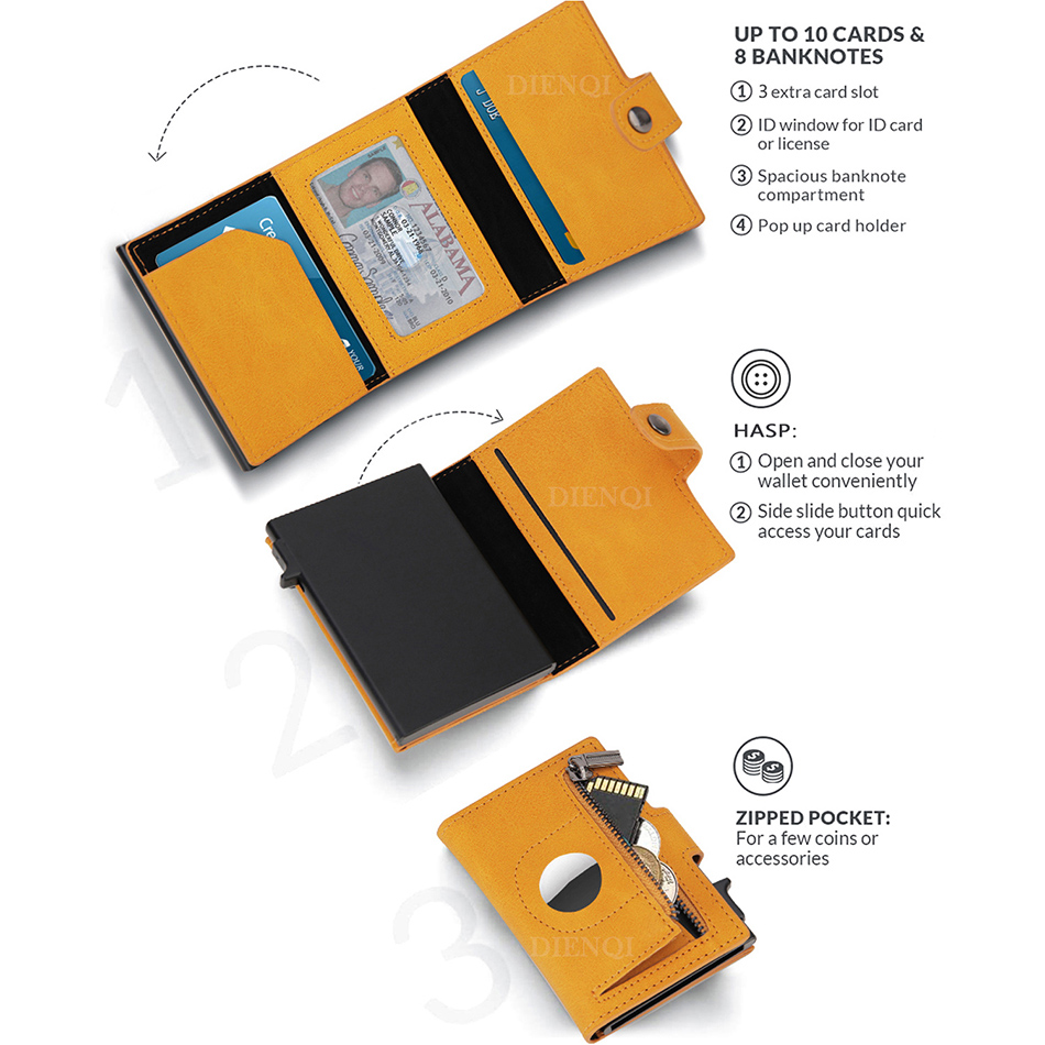 Airtag 지갑 Rfid 신용 카드 소지자 남성용 지 - Card Case Minimalist 리뷰 및 가격
