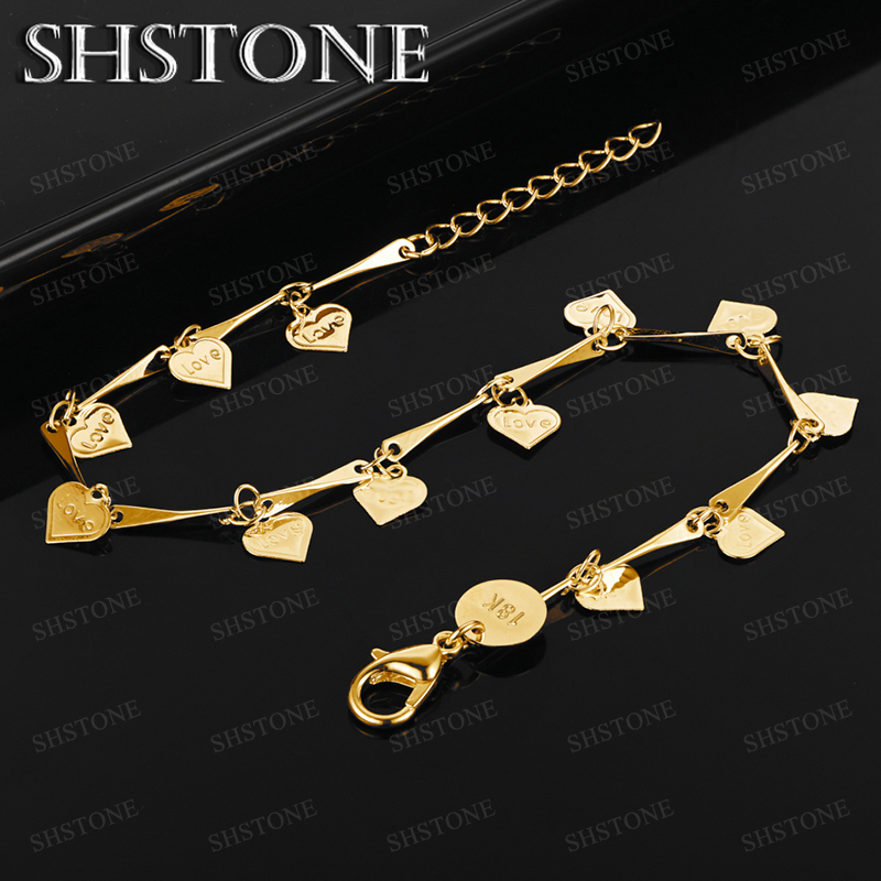 핫 18k 골드 메쉬 체인 스퀘어 하트 시계줄 팔찌 남 - Men Accessories Chain And Bracelet 리뷰 및 가격